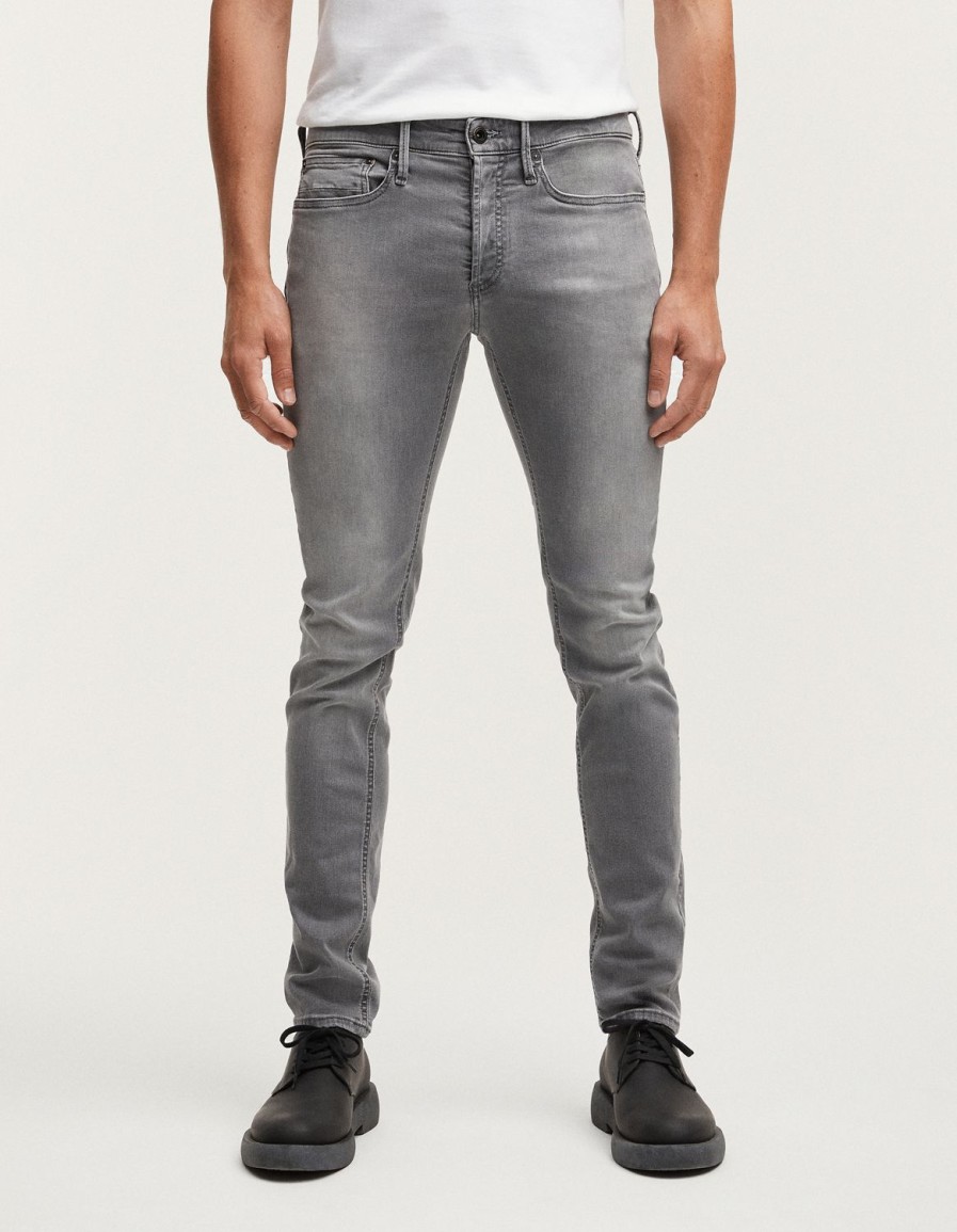 Heren Denham Mager | Bolt Subtiele Fade Denim - Skinny Pasvorm Grijs