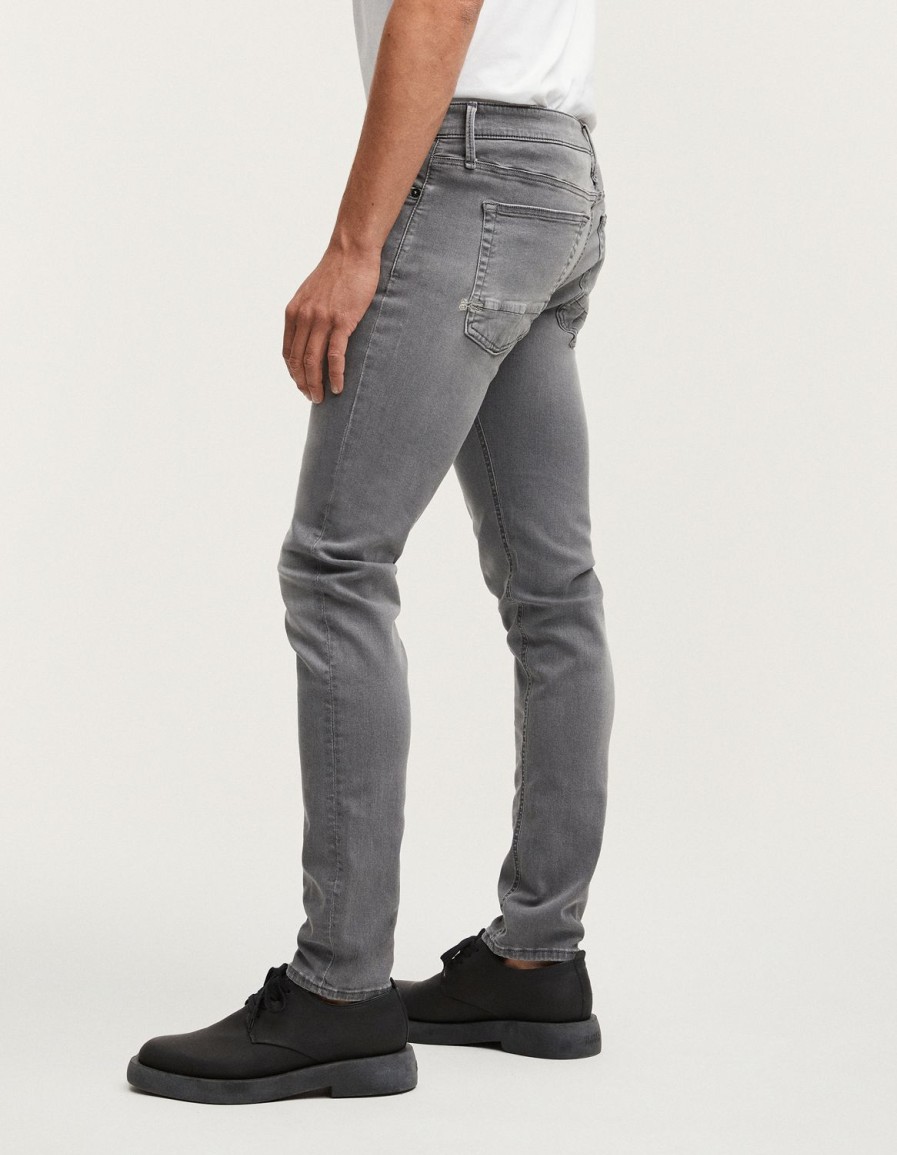 Heren Denham Mager | Bolt Subtiele Fade Denim - Skinny Pasvorm Grijs