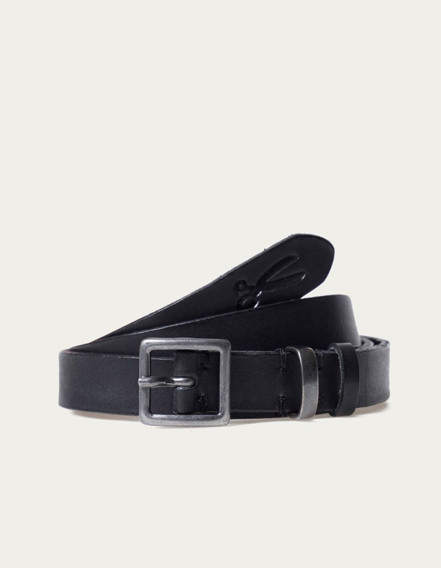 Vrouwen Denham Accessoires | 20 Mm Riem Zwart