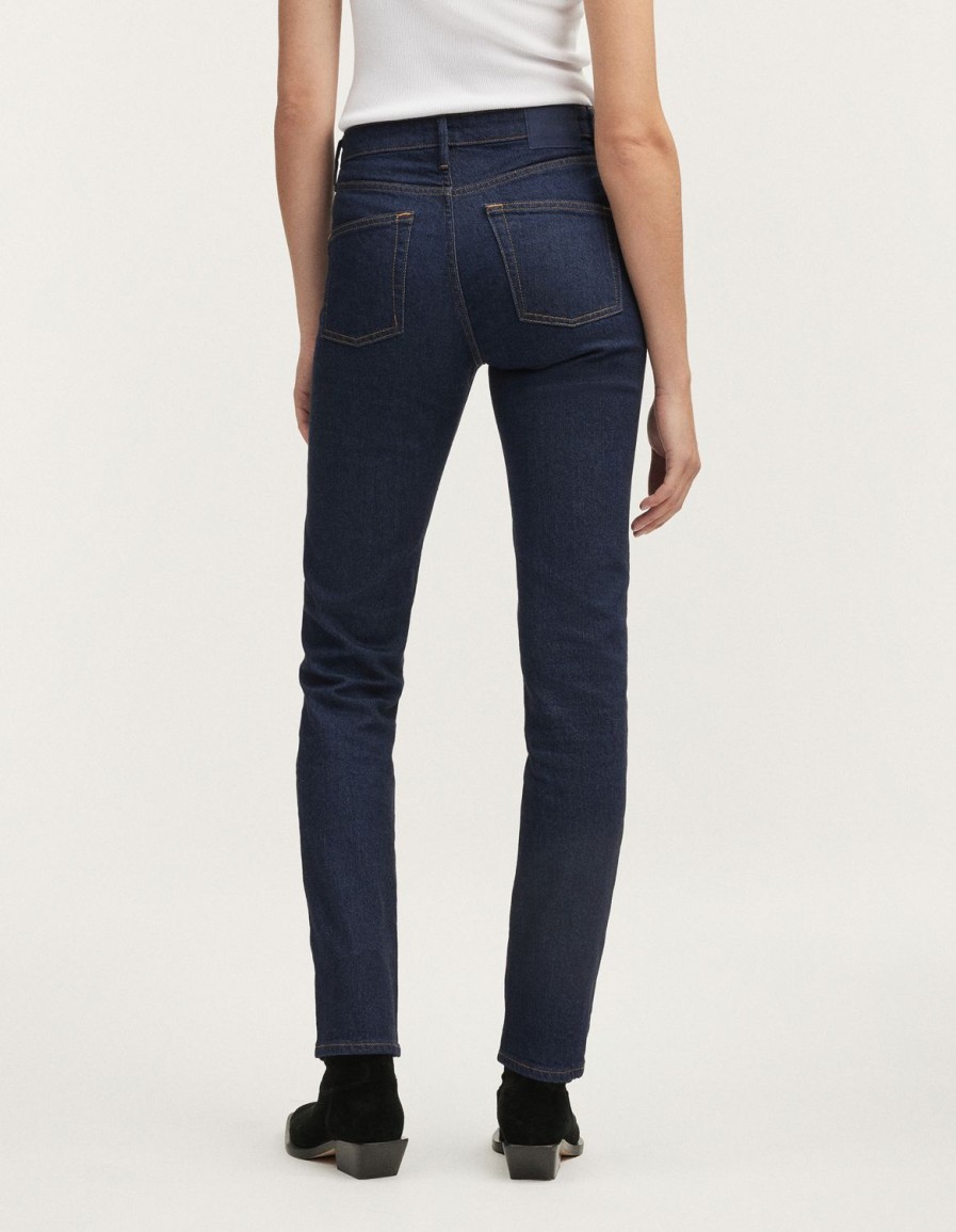 Vrouwen Denham Jeans | Mizuki Rinse - Rechte Pasvorm Donkerblauw