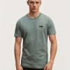 Heren Denham T-Shirts | Denham Slim Tee Modal Jersey - Slim-Fit Lauwerkrans Groen