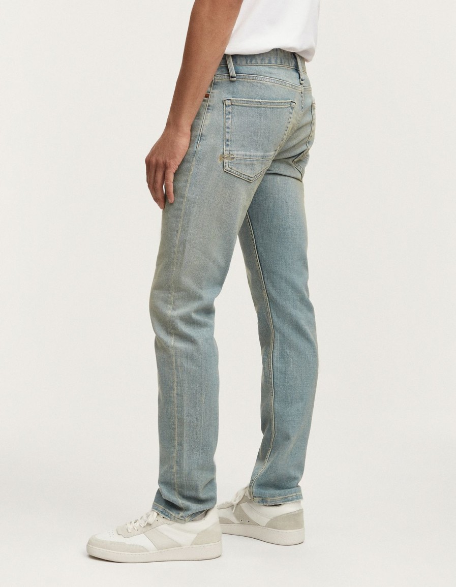 Heren Denham Jeans | Ridge Authentieke Lichte Wastint - Rechte Pasvorm Lichtblauw