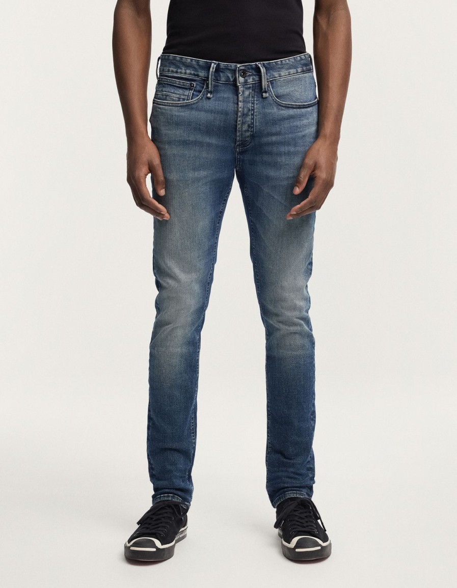 Heren Denham Mager | Bolt Free Move Natuurlijke Versleten Skinny Fit Donkerblauw