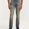 Heren Denham Jeans | Razor Authentieke Donkerblauwe Wassing - Slim Fit Middenblauw