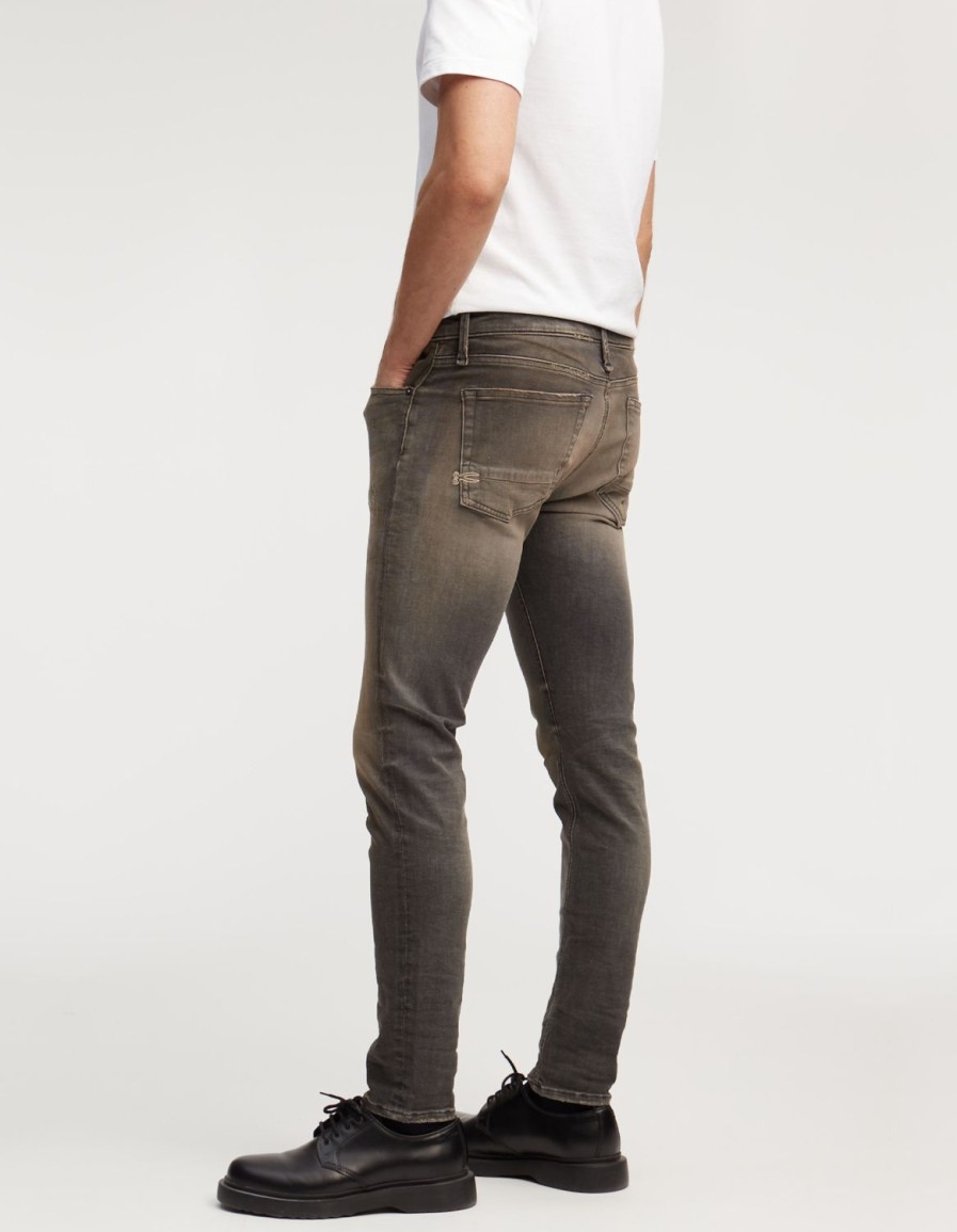 Heren Denham Mager | Bolt Vintage Gedragen - Skinny Pasvorm Grijs