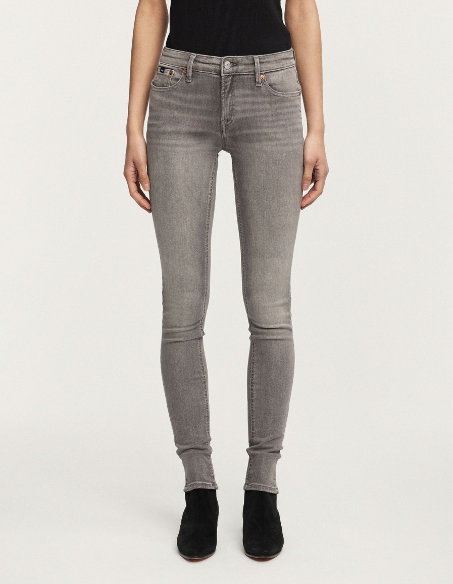 Vrouwen Denham Jeans | Kyo Free Move Gewassen Skinny-Fit Grijs