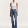 Vrouwen Denham Jeans | Suki Vintage Rechte Pasvorm Middenblauw