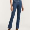 Vrouwen Denham Boot Cut | Bretagne Bootcut Donkere Stonewash Bootcut Fit Indigo