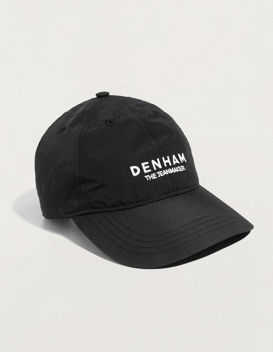 Heren Denham Accessoires | Denham The Jeanmaker Cap Nylon - Normale Pasvorm Zwart