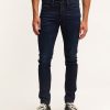 Heren Denham Mager | Bolt Gots One-Year Dark Indigo Denim - Skinny-Fit Blauw