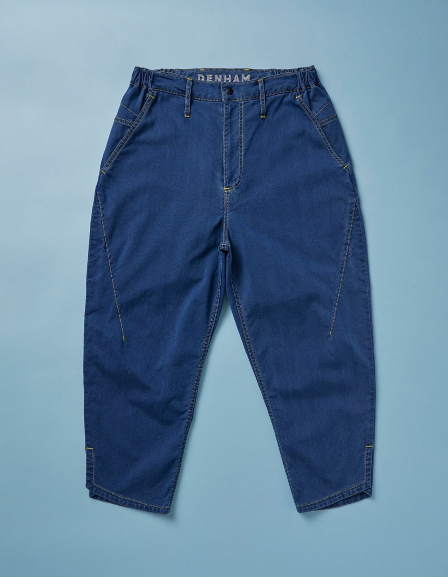 Heren Denham Broek | Mij Tech-Denimbroek - Losse Pasvorm Indigo