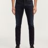 Heren Denham Jeans | Razor Zwart - Slim-Fit Donkerblauw