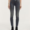 Vrouwen Denham Jeans | Kyo Free Move Blauw Grijs - Skinny Fit Donkerblauw