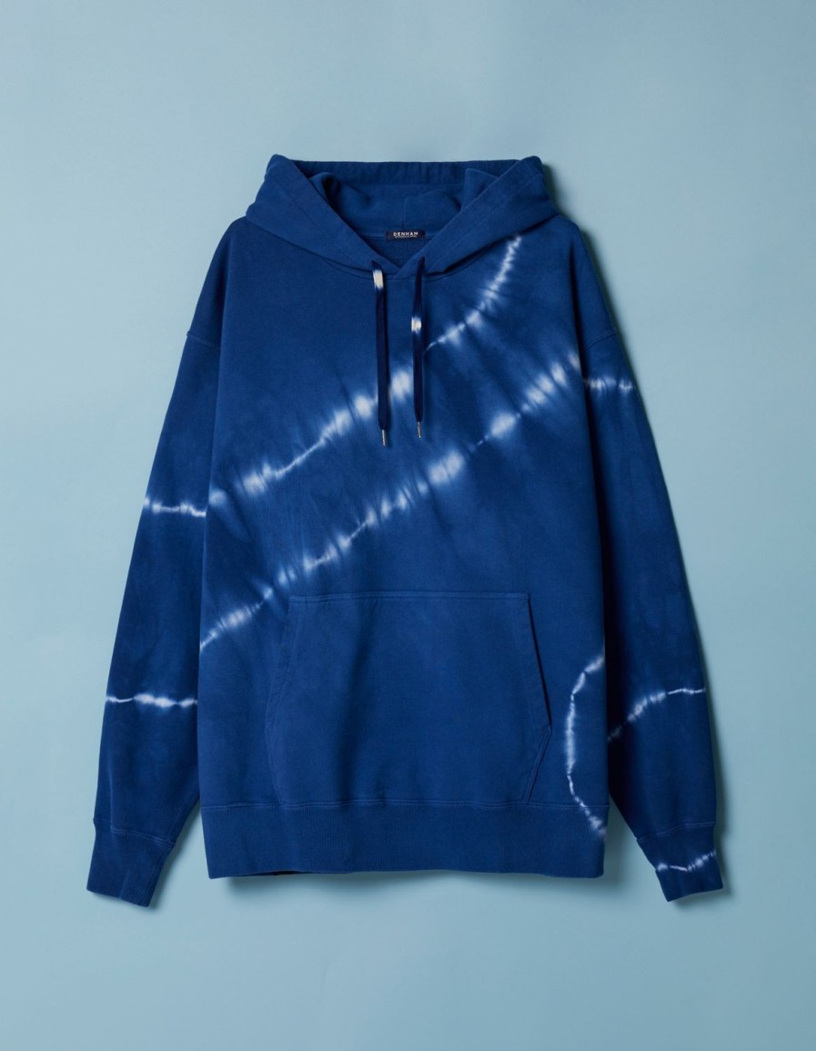 Heren Denham Zweet | Tokyo Tie-Dye Hoody Blauw