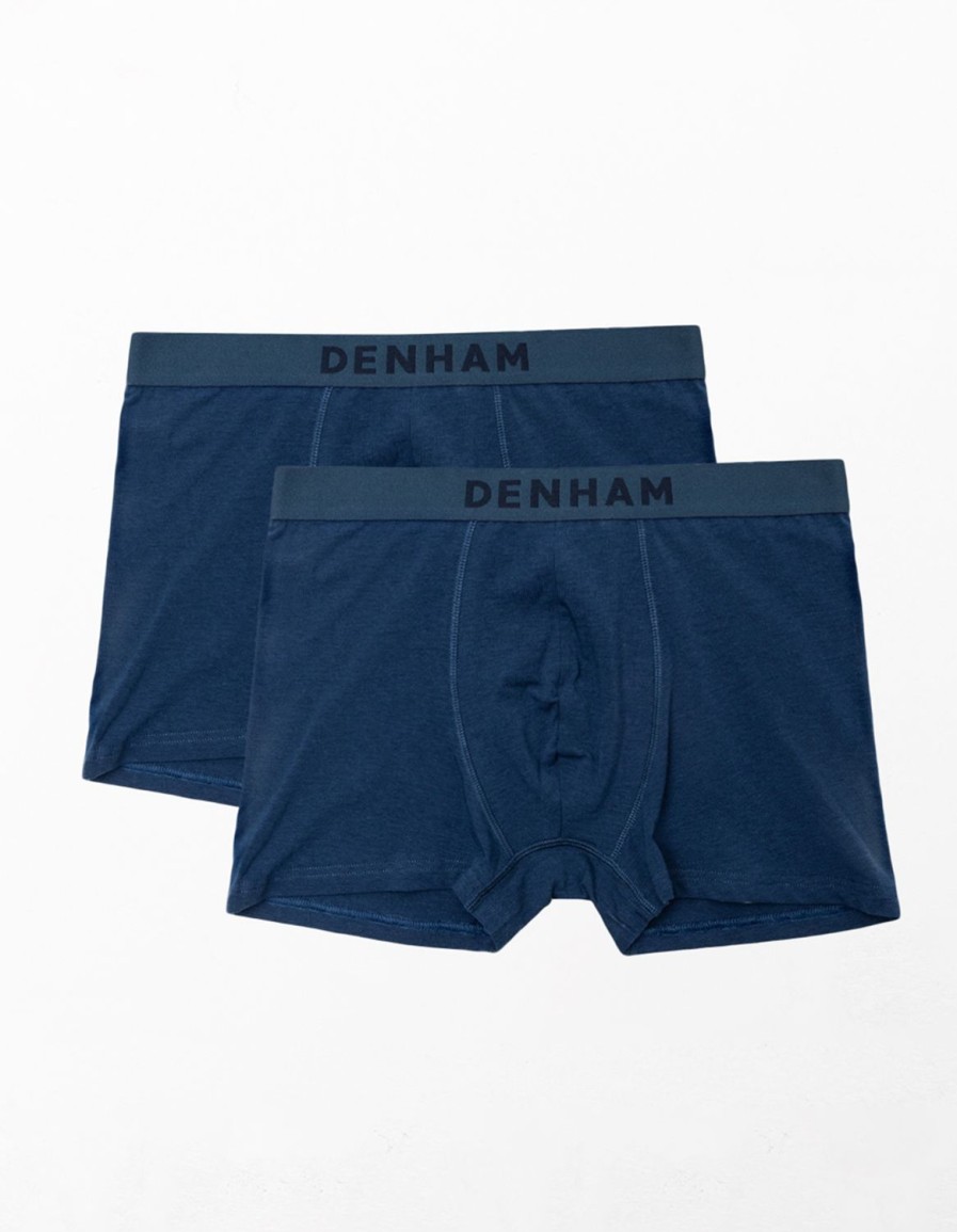 Heren Denham Accessoires | Boxershort Baco Bamboe & Katoenmix Marine