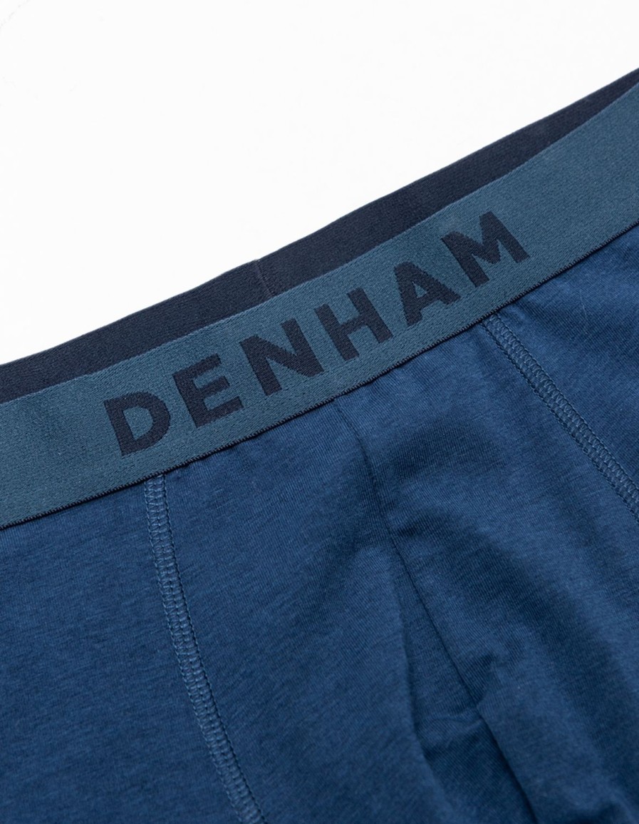 Heren Denham Accessoires | Boxershort Baco Bamboe & Katoenmix Marine