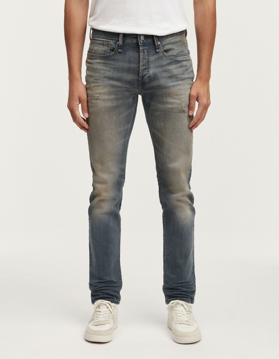 Heren Denham Jeans | Razor Vintage Authentiek Blauw - Slim Fit Middenblauw