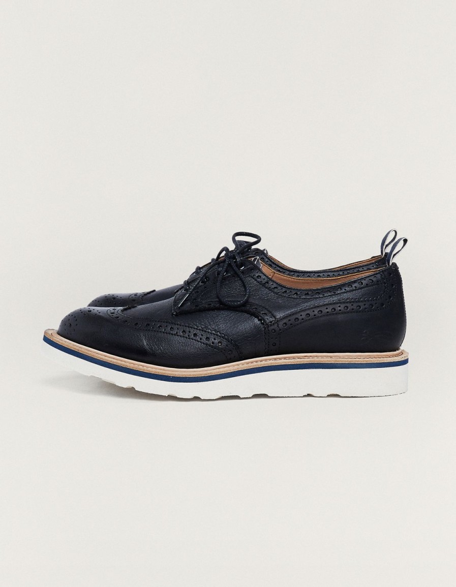 Heren Denham Accessoires | Denham X Tricker'S Bourton Brogueschoen Zwart