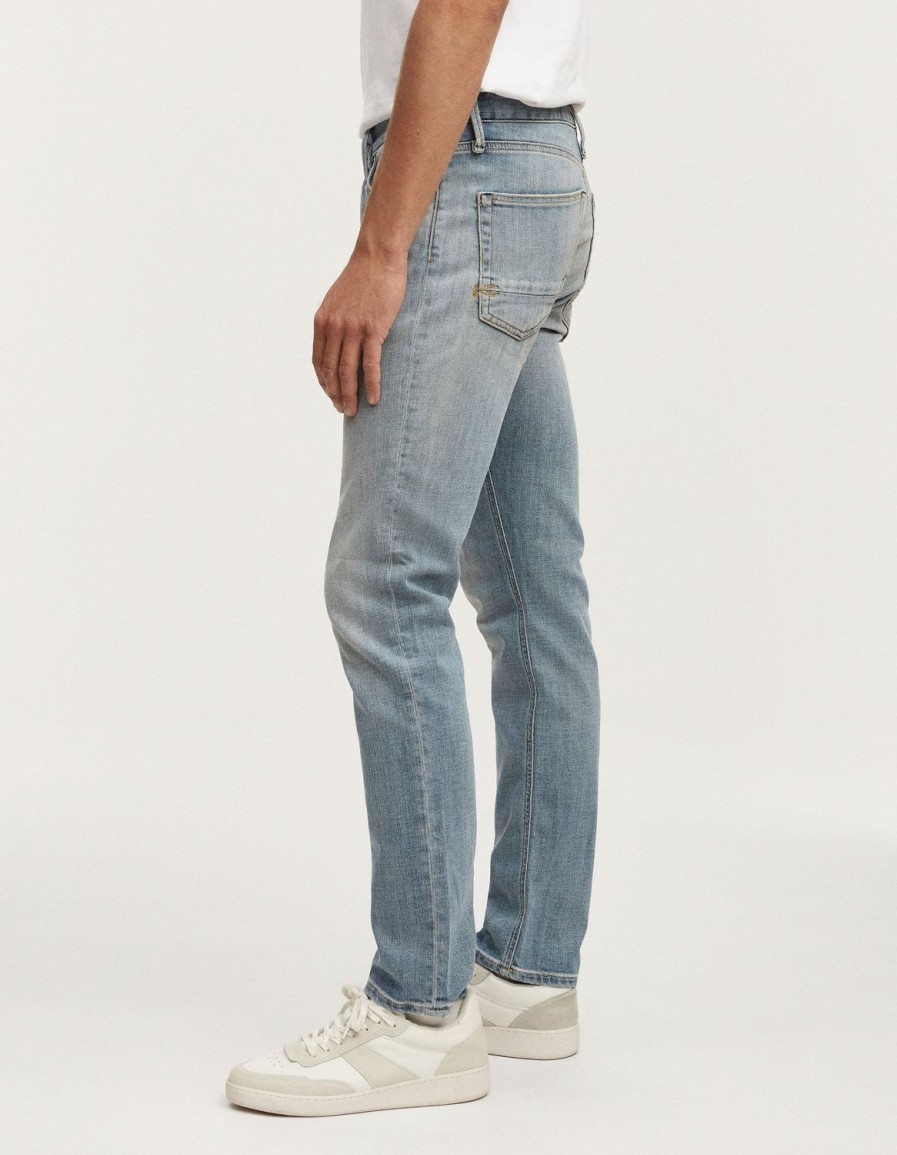 Heren Denham Jeans | Razor Vintage Authentieke Lichte Wassing - Slim Fit Lichtblauw