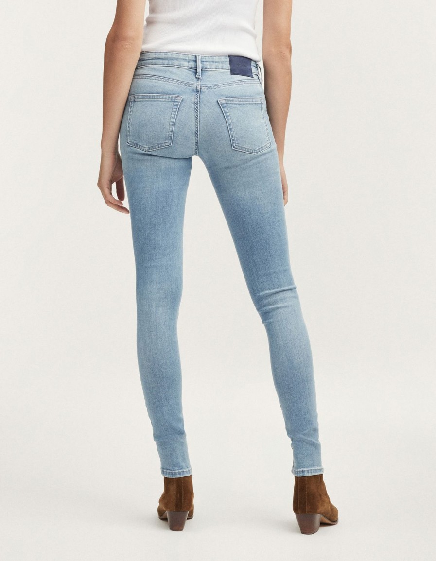 Vrouwen Denham Jeans | Kyo Licht Fris Blauw - Skinny Fit Lichtblauw