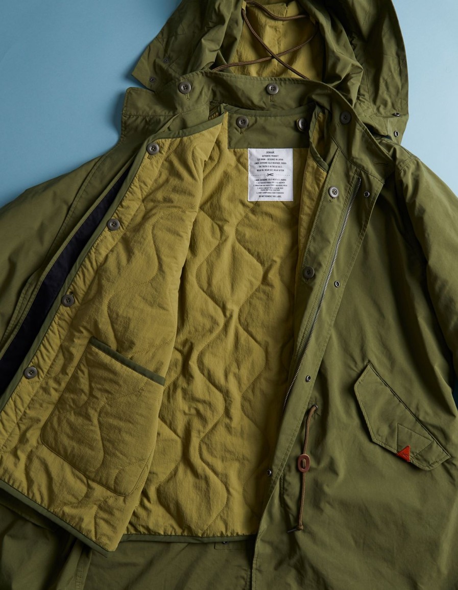 Heren Denham Jassen | Tokyo M-65 Parka-Jack Olijf