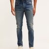 Heren Denham Jeans | Bolt Indigo-Denim Van Een Jaar - Skinny Pasvorm Blauw