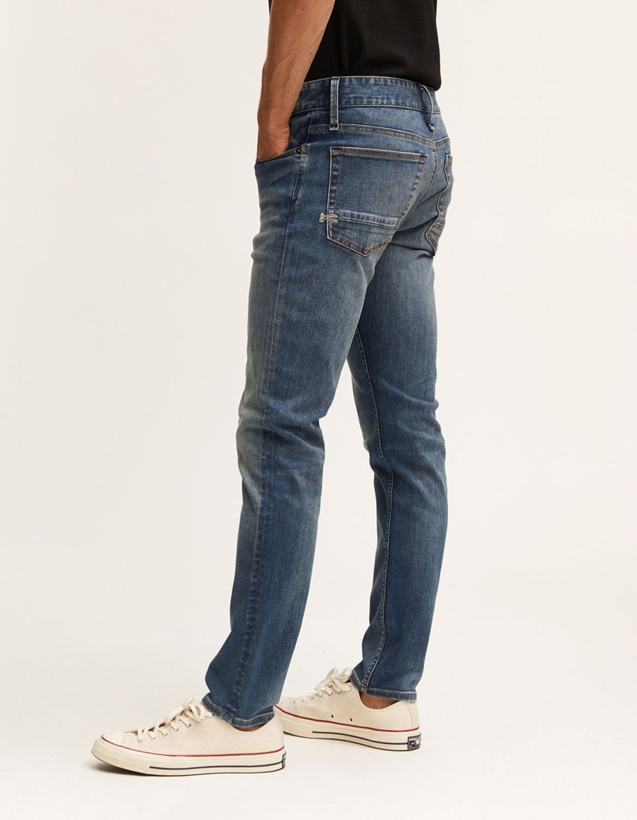 Heren Denham Jeans | Bolt Indigo-Denim Van Een Jaar - Skinny Pasvorm Blauw