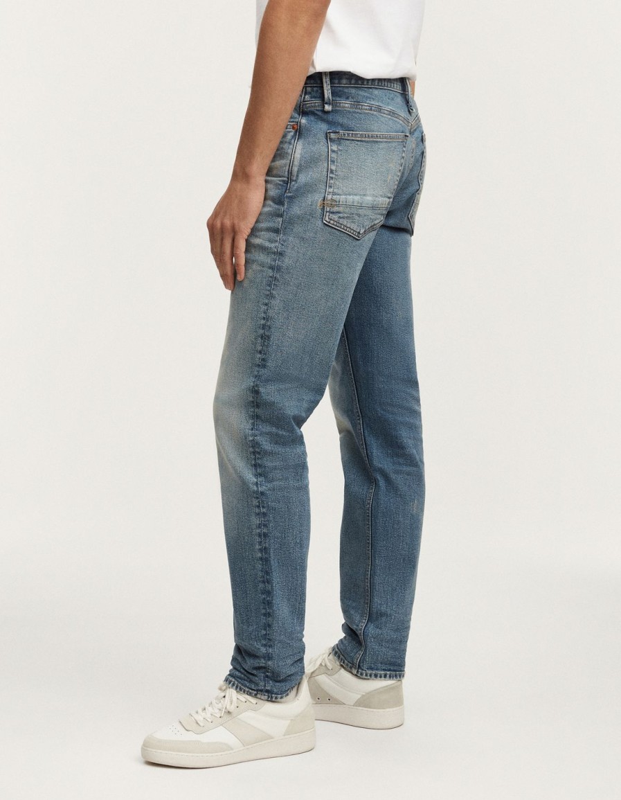 Heren Denham Jeans | Forge Authentieke Stone Wash Tint - Relaxte Pasvorm Lichtblauw