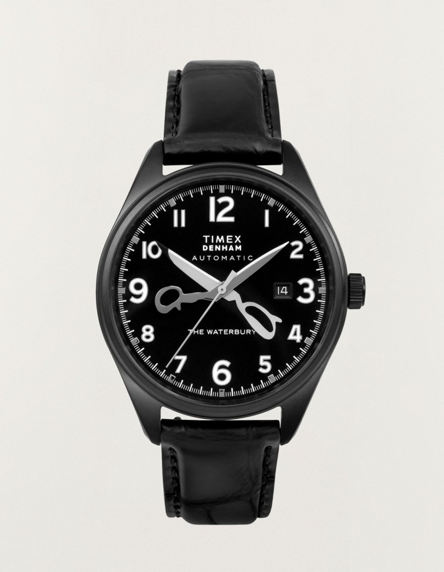 Heren Denham Accessoires | Timex X Denham Schaarwijzerhorloge Zwart