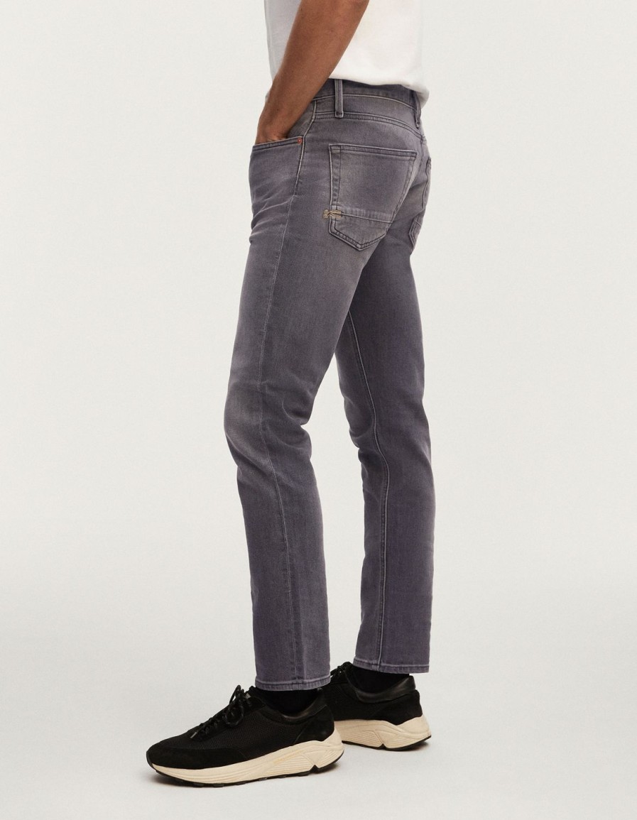 Heren Denham Jeans | Razor Authentieke Wassing - Slanke Pasvorm Grijs