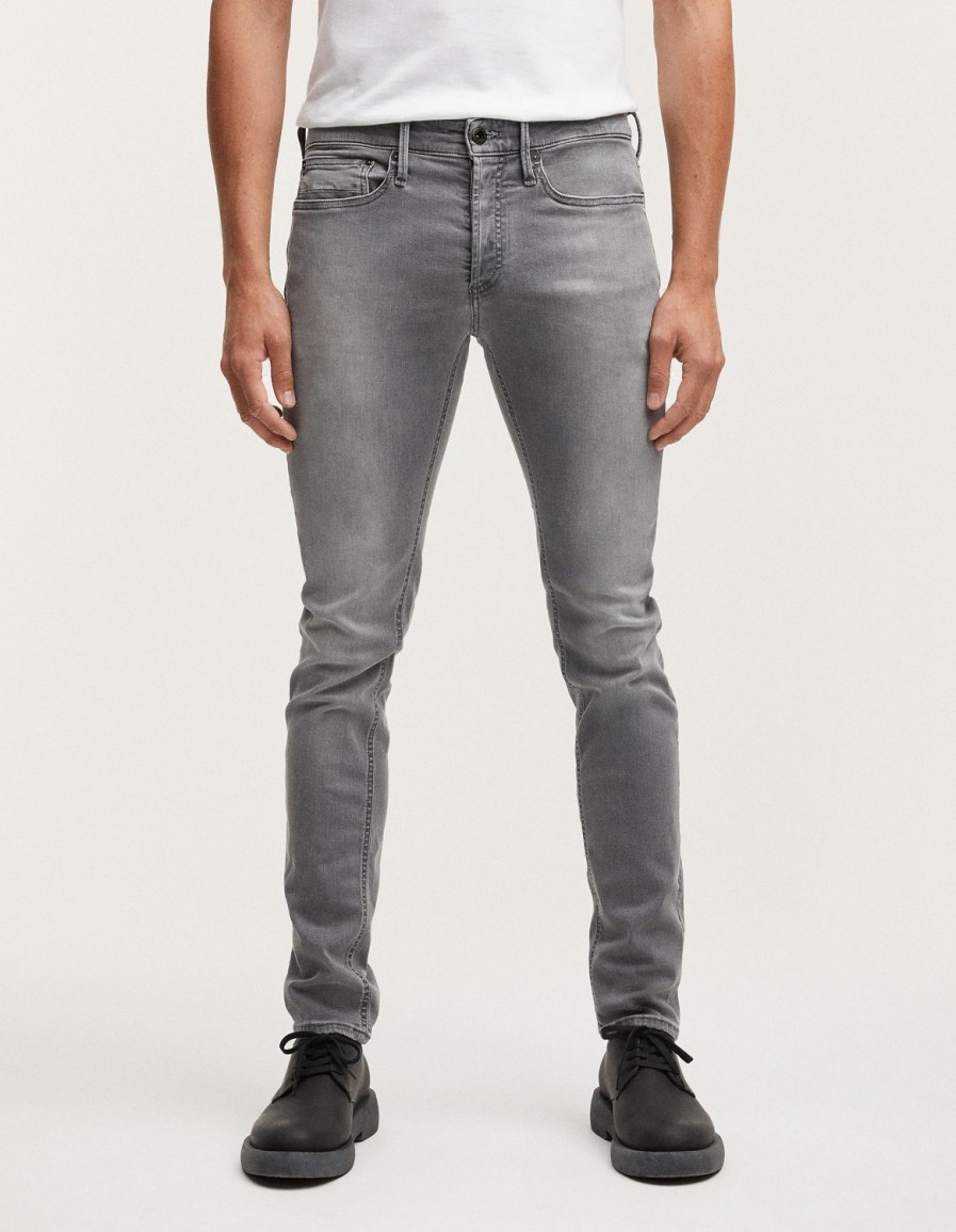 Heren Denham Jeans | Bolt Subtiele Fade Denim - Skinny Pasvorm Grijs