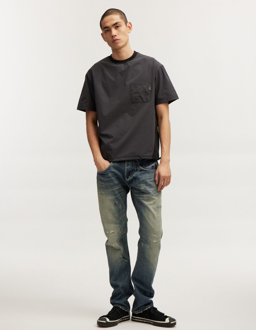 Heren Denham T-Shirts | Sport Hi-Tech T-Shirt Grijs