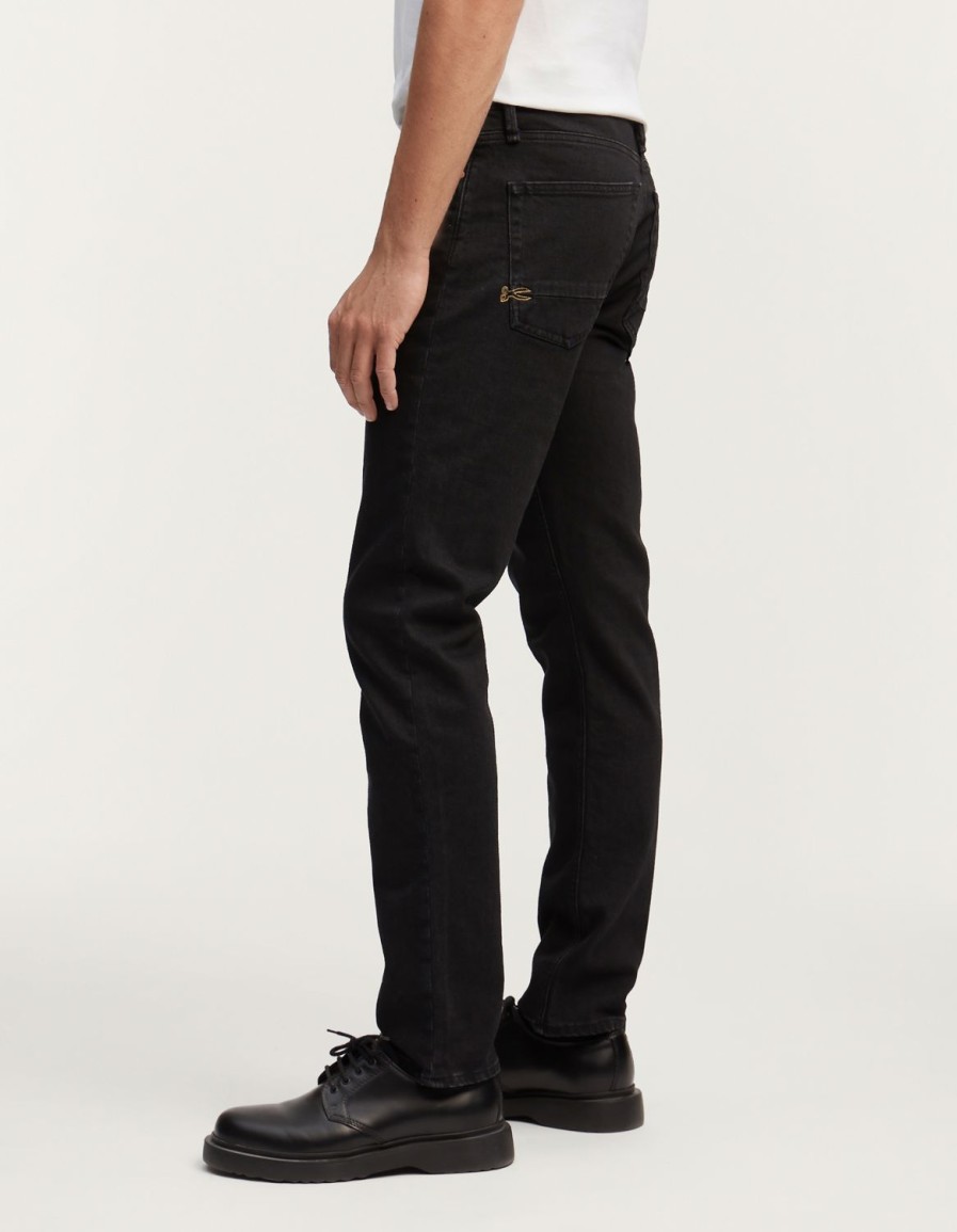 Heren Denham Jeans | Scheermes Authentiek Stonewashed - Slim Fit Zwart