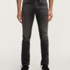 Heren Denham Jeans | Razor Authentieke Wassing - Slanke Pasvorm Zwart