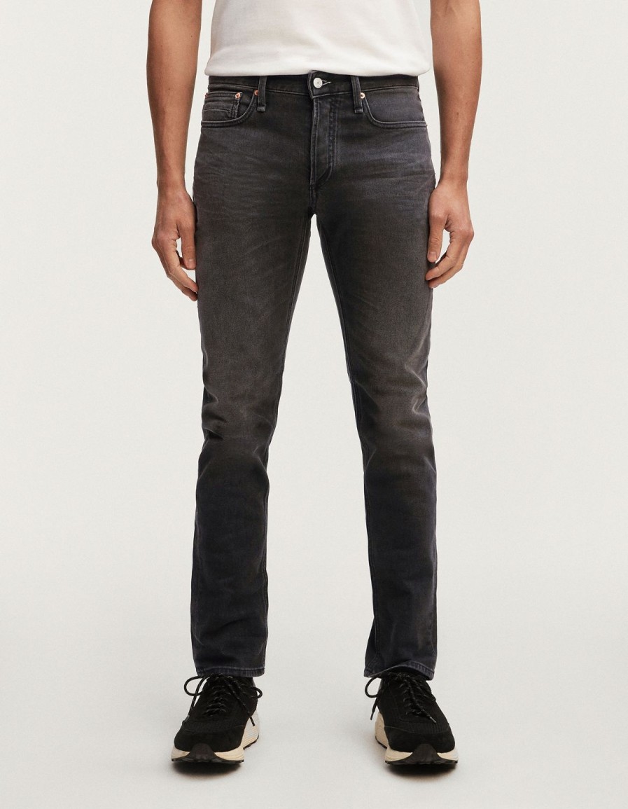 Heren Denham Jeans | Razor Authentieke Wassing - Slanke Pasvorm Zwart