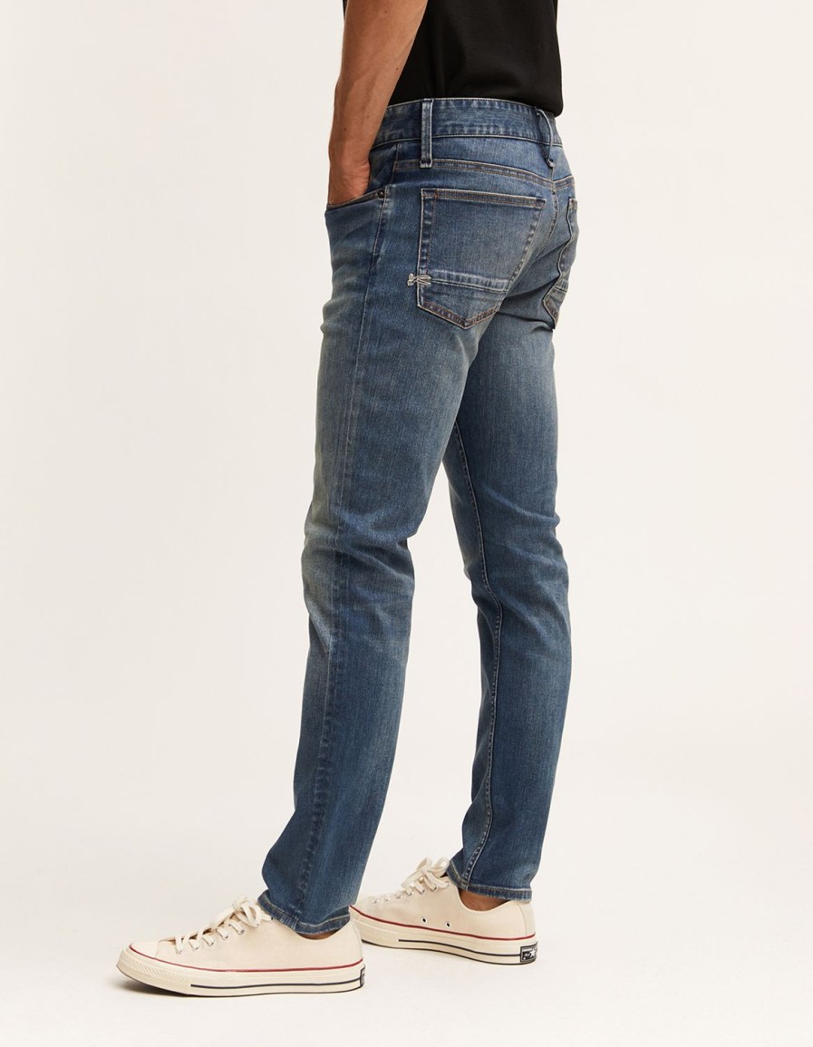 Heren Denham Mager | Bolt Indigo-Denim Van Een Jaar - Skinny Pasvorm Blauw