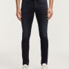 Heren Denham Jeans | Bolt Zwart - Skinny-Fit Donkerblauw